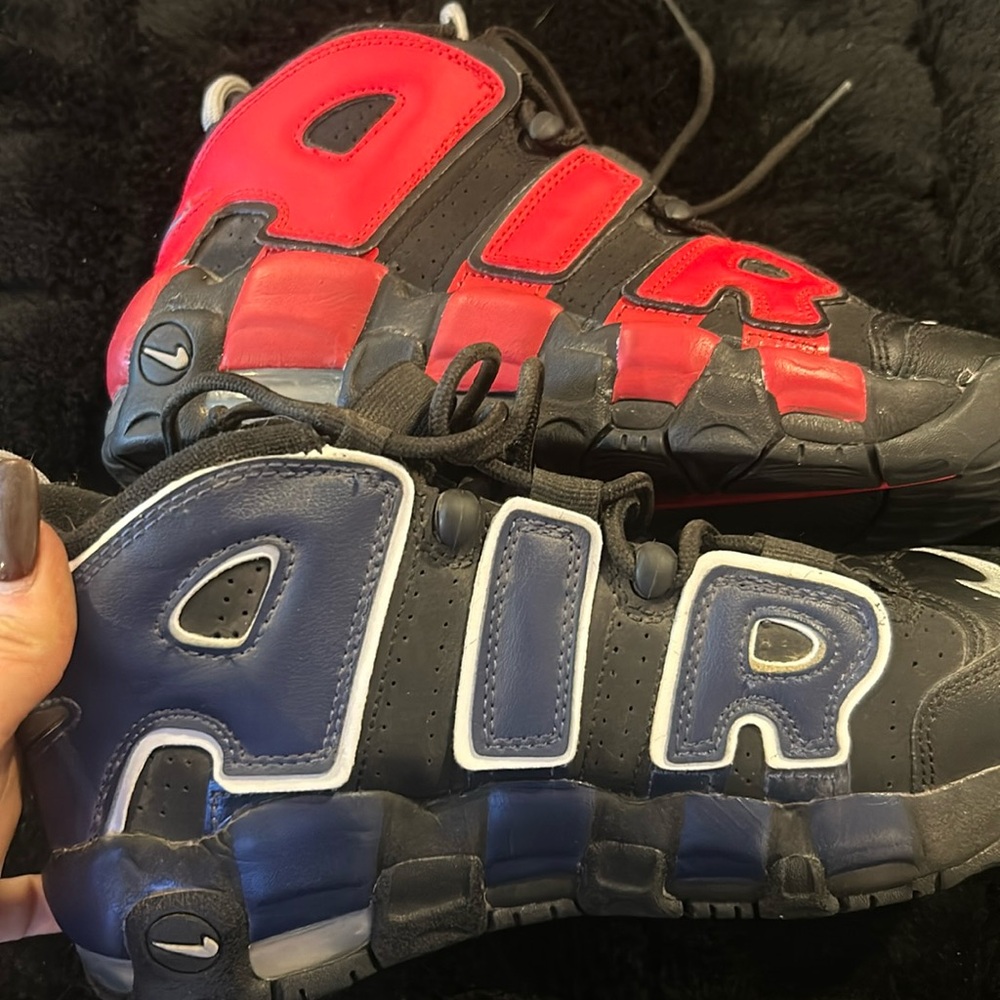 NIKE AIR More Uptempo ‘96 red and blue size 5Y (6.5 woman)